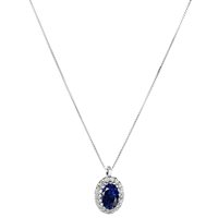 Collana Gazzola Gioielli Donna in Oro bianco Zaffiro 0.59 Ct GI-2594G-8-1-CV13-4-Z-OV-T-F-VS - GI-2594G-8-1-CV9-4-Z-OV-T-G-SI